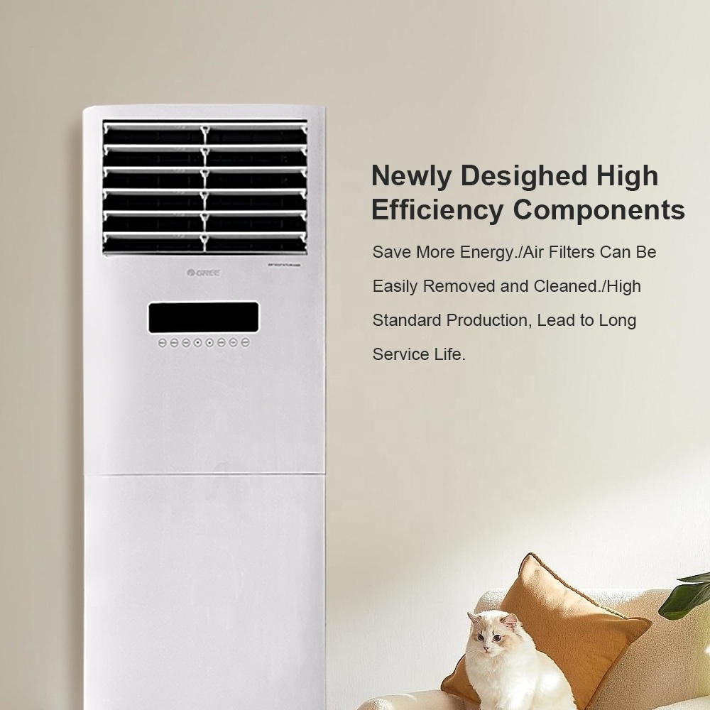 Gree R410a R32 Floor Standing Air Conditioners for Home Inverter 3 4 5 Ton 48000Btu 60000Btu AC Units Cooling Heating Commercial