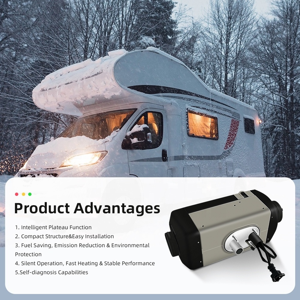 Puremind Factory Made Night Diesel Heater Caravan RV Standheizung 12V 24V 2KW 5KW Parking Diesel Air Heaters For Truck Cab