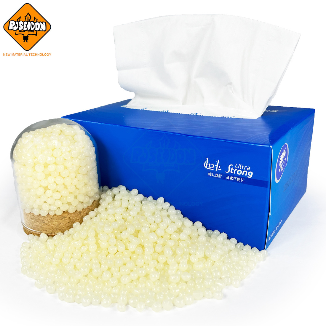 Hot melt Glue/ ADHESIVE for TISSUE CARTON boxes Packaging assembly PO Polyolefin  Eco-Friendly and Non-Toxic High Quality