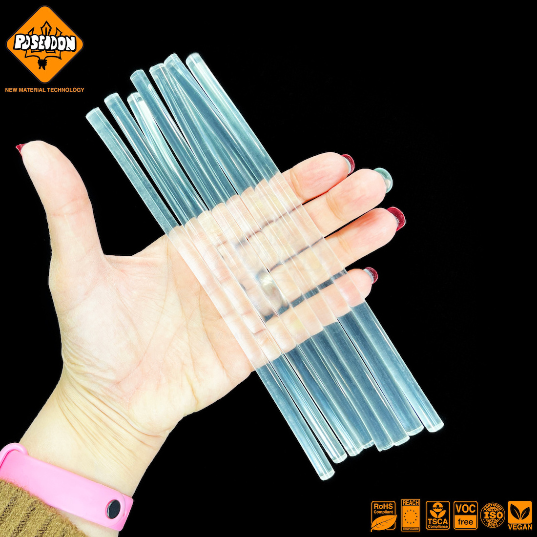 Hot melt adhesive / glue sticks for electronic appliances, packaging and bonding of toys, EVA HMA, Eco-friendly