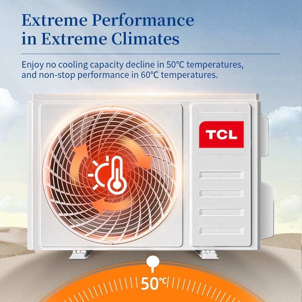 TCL Smart Air Conditioners for Office Home 9000-24000Btu Fast Cooling Inverter Air Conditioner Aire Acondicionado