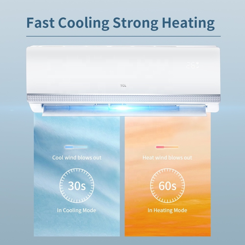 TCL High Quality EU Standard A++ Split Air Conditioner Wall Mounted Cooling Heating Inverter Smart Air Conditioners