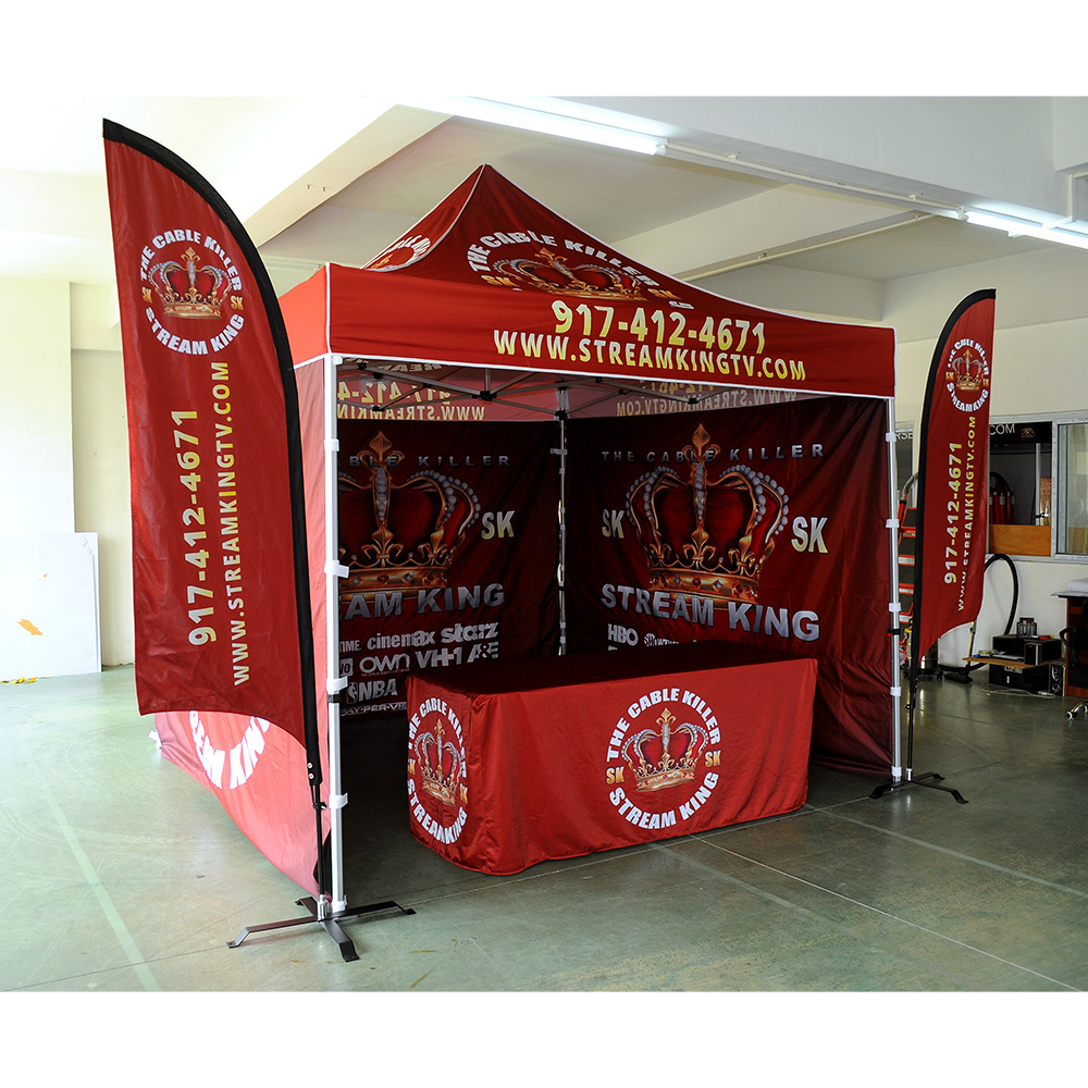 Tent marquee ripstop sublimation canvas pop up market promotional folding tent stall gazebo