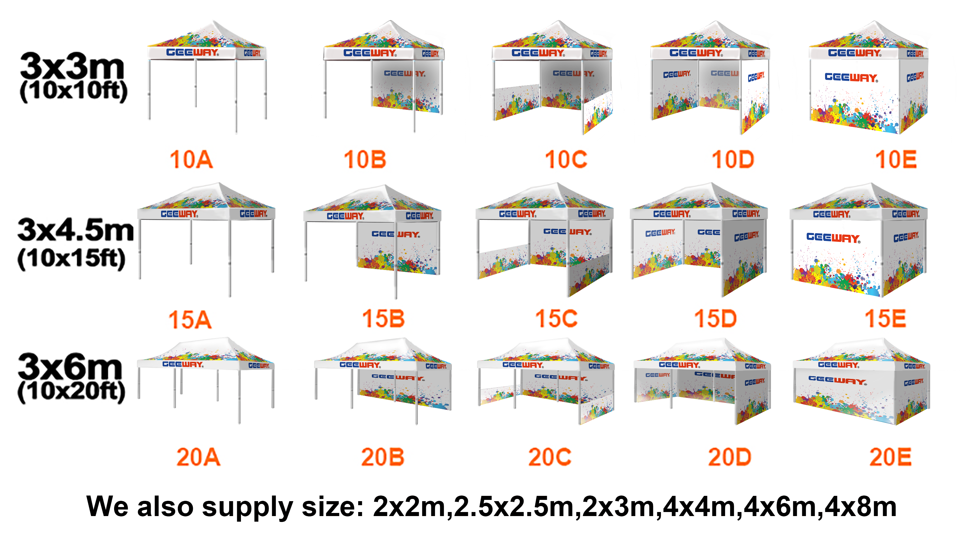 Big Custom Printed Tents Canopy Pop Up Marquee gazebos advertising logo Outdoor Aluminum Exhibition Event Trade Show Tent 10x10