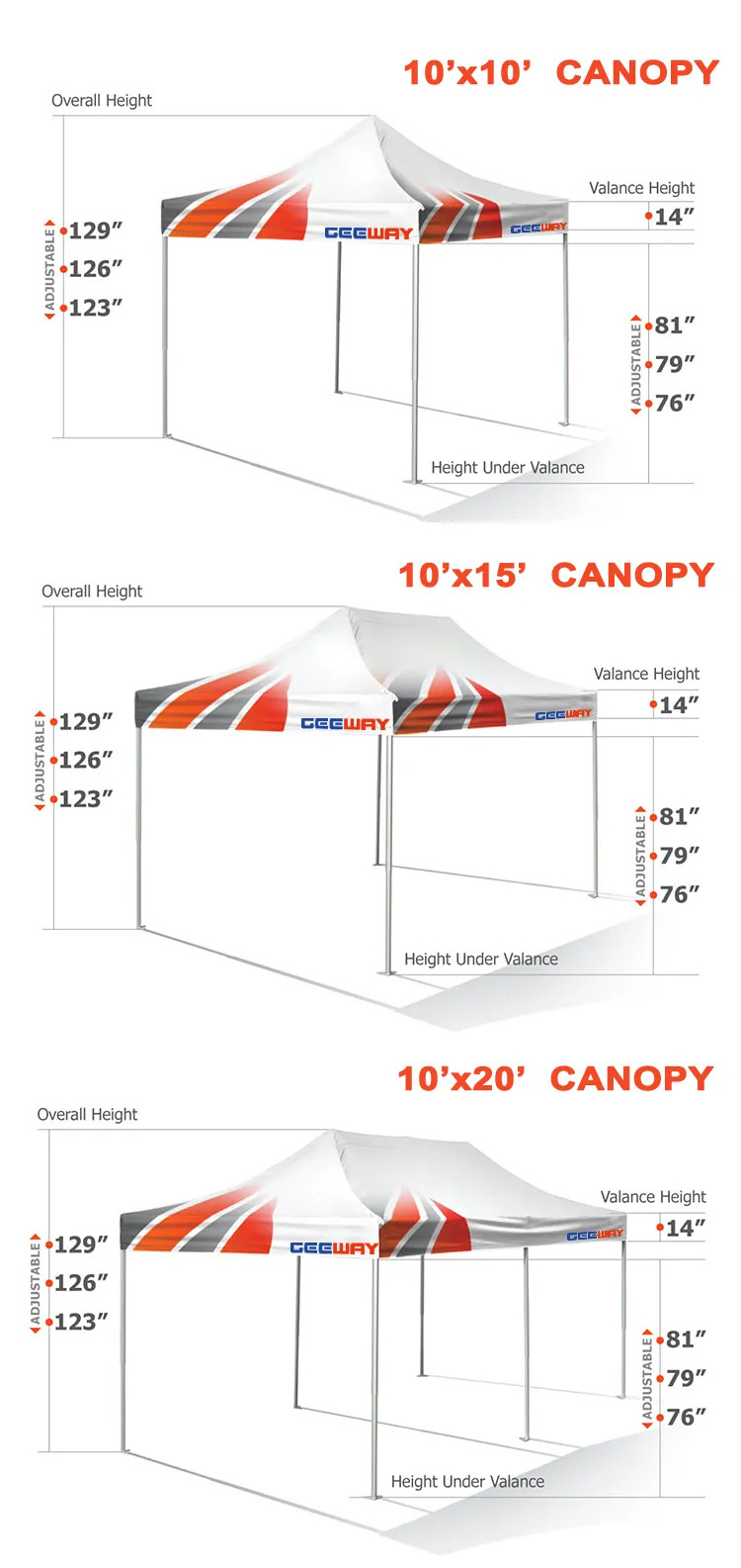 Big Custom Printed Tents Canopy Pop Up Marquee gazebos advertising logo Outdoor Aluminum Exhibition Event Trade Show Tent 10x10