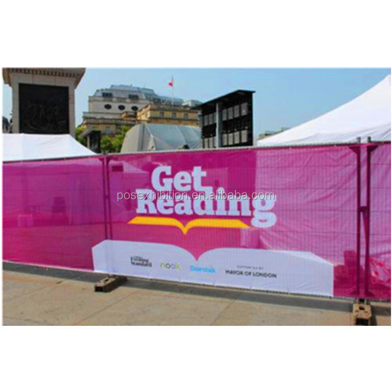 Outdoor Advertising Mesh Banner Fabric Printing/perforated Flex Banner/full Color printing Fence Mesh