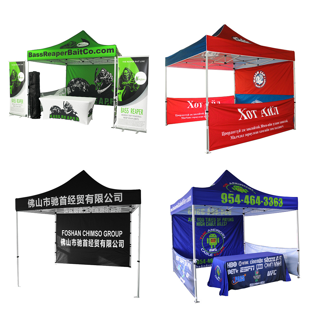 outdoor folding custom easy ez up event 10x10 3X3 pop up Aluminium awning marquee gazebo canopy trade show tent