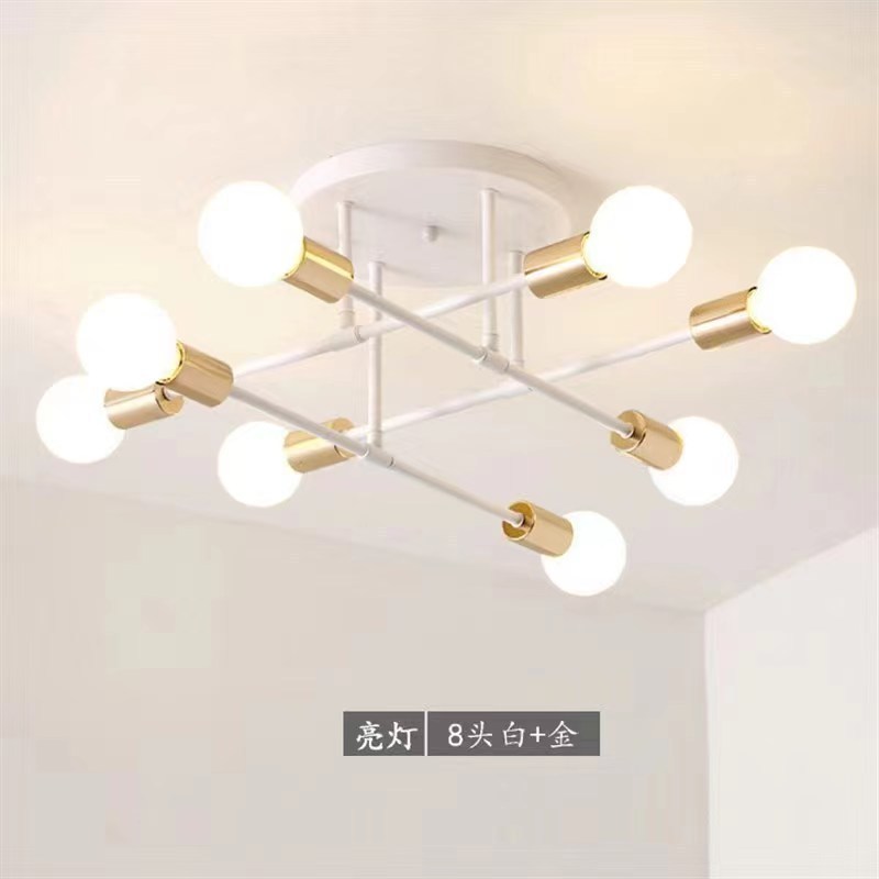 Personality Modern Diamond Model Shape Chandelier Simple Brass Metal Crystal Hanging Lamp For Restaurant Bar Bedside