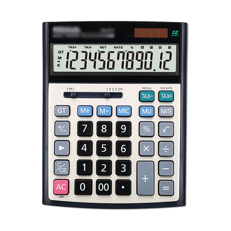 Financial desk calculator 16-digit display true solar dual power supply calculator wholesale tax rate function