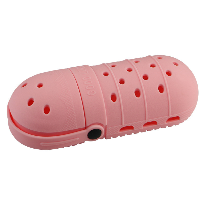 POSH DREAMS Creative Children's Hole Shoes Pencil Case Insertable Pen Pen Case Silicone crocs pencil case