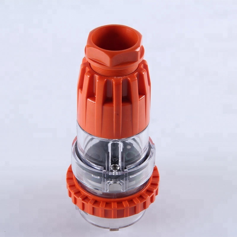 IP67 Australia Standard 56P420 three phase 250V/500V 4 round pin Waterproof straight industrial plug with CE Approval