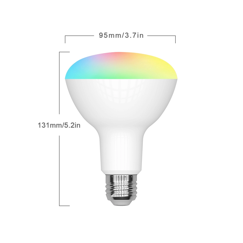 Smart WiFi LED Light Bulbs Compatible with Alexa and Google Home RGB+CW 12W Smart bulb