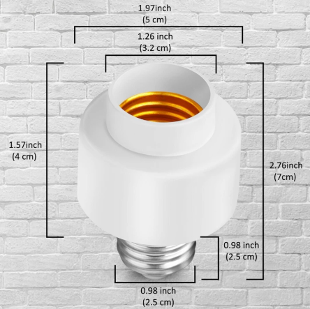 Tuya Smart Lamp Holder Smart WIFI Smart Light Bulb Socket Adapter E26 E27 Lamp Holder Base For Alexa Google Home Voice Control