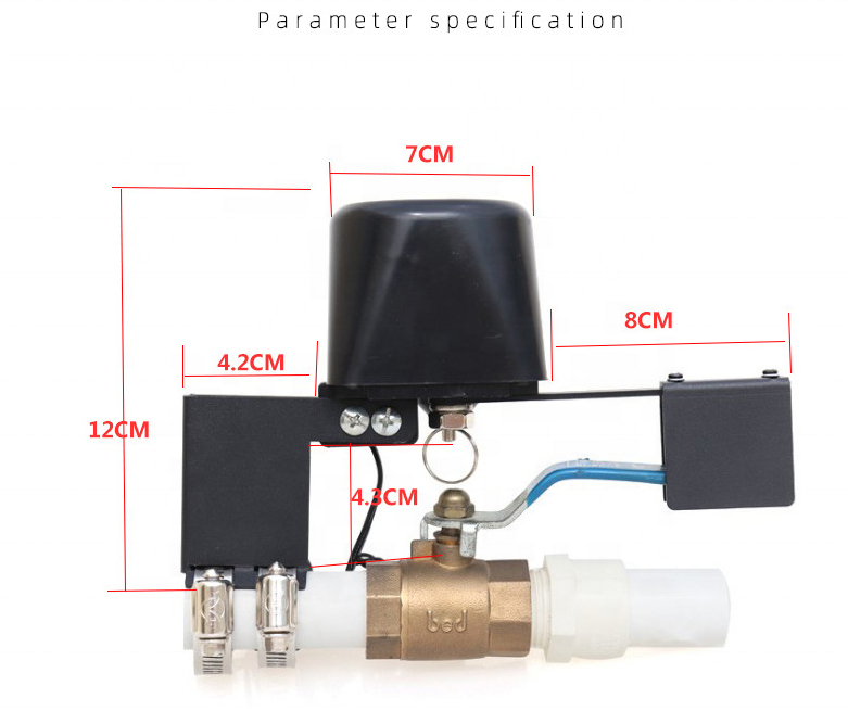 2024 New Tuya  WIFI Smart Valve Remotely Control Tuya Smart Water/gas Wifi Smart Valve Controller