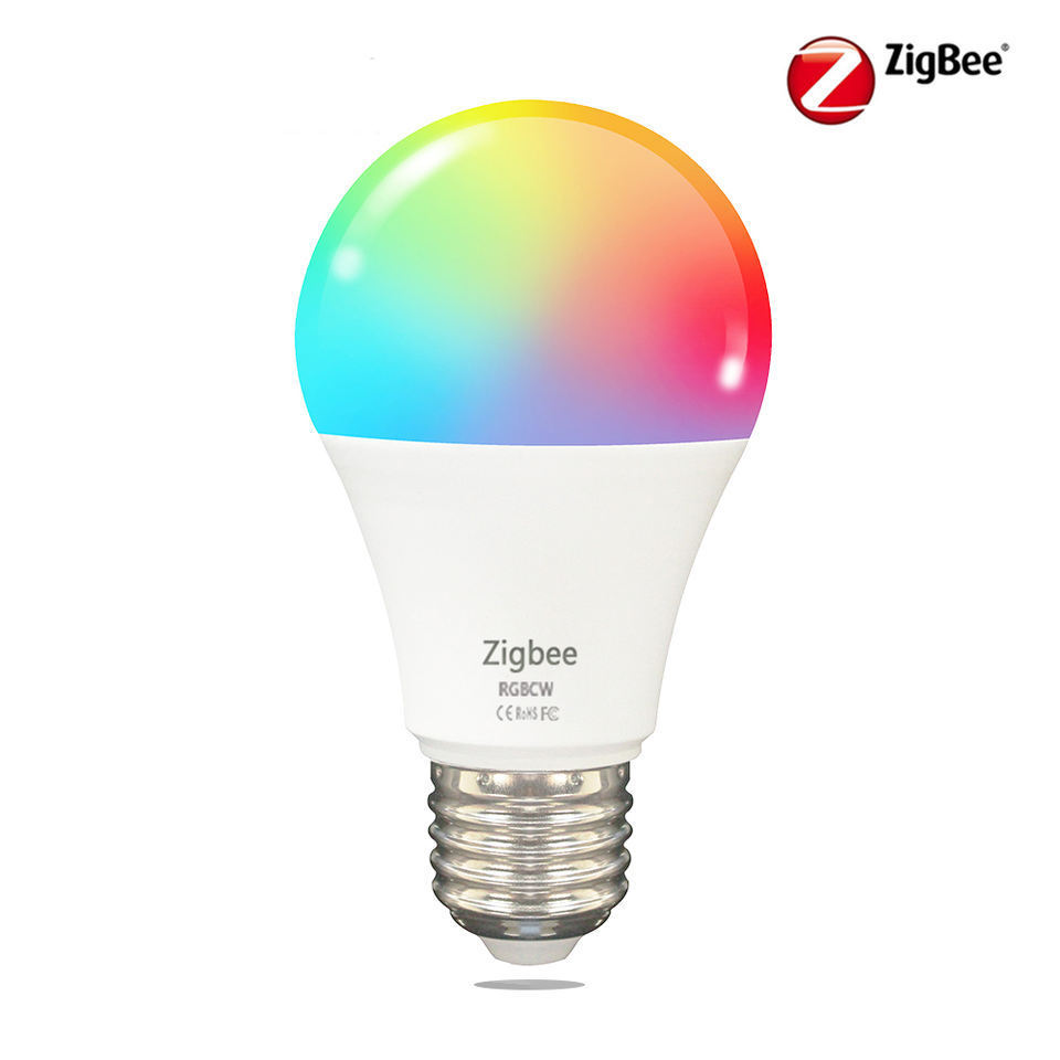 Zigbee Tuya Smart Wifi Bulb Light Multicolor E26 E27 Dimmable RGB LED Lamp Smart Bulb with Alexa Voice Control