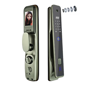 Tuya WiFi Remote Automatic Smart Door Lock Camera Cat Eye Fingerprint Lock APP Password Electronic Door Lock