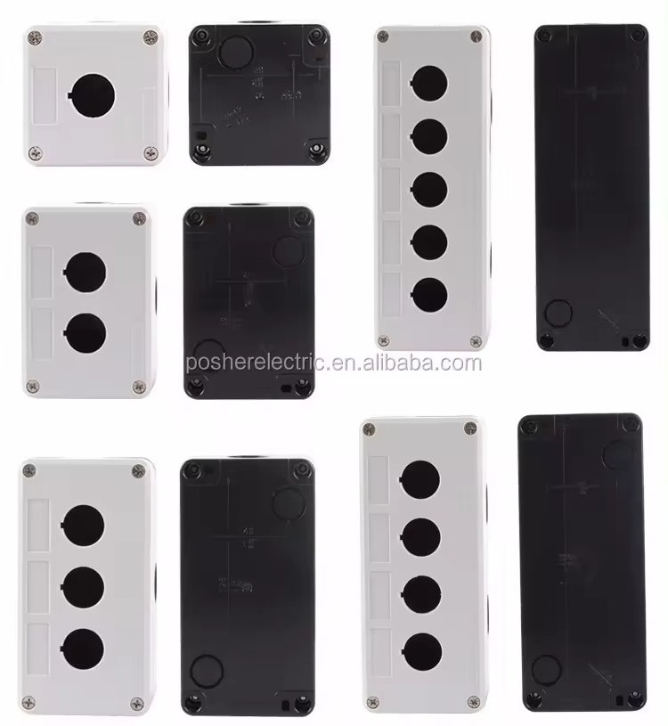 Wholesale Push Button 4 Holes Switches Wholesale IP65 Waterproof Aluminum Enclosure Emergency Stop Control Switch