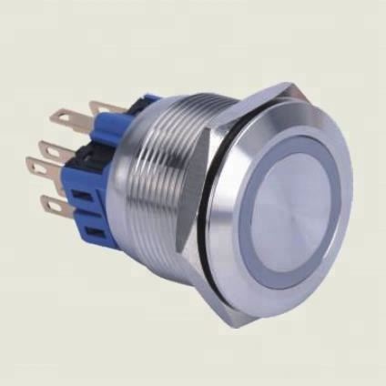 19mm 25mm Electrical No Nc Dome Flat Latch Momentary ON OFF Push Button Switch Elevator Push Button Switches