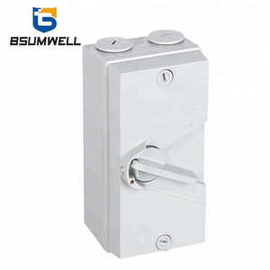 Weatherproof Isolator Switch Weather Protected Switch Grey IP65 Waterproof 3poles UKF 3P 20A 35A 63A 440VAC 3 Phase with CE ROHS