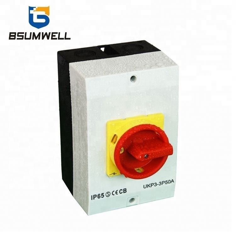 IP65 230V/440V AC 10A 16A 20A 25A 32A 40A 50A 63A 80A 100A waterproof weatherproof solar pv dc isolator switch