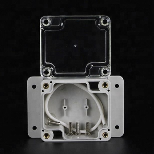 Cover Telephone Junction Box Transparent Grey Waterproof Plastic Outdoor ABS 63*58*35mm IP67 ABS or ABS+AS IP66 CN;ZHE with Ear