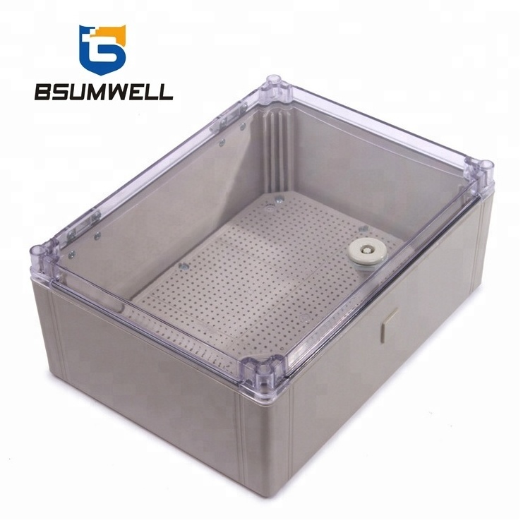 IP65 outdoor 600*500*190 ABS plastic waterproof hinge electrical junction box with lock and key