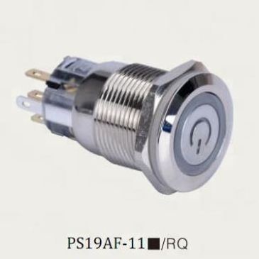 IP65 16mm 6V 12V 48V 110V 220V AC/DC 19mm IP65 Waterproof Momentary Flat Push Button Horn Switch Anti-vandal Button Switch