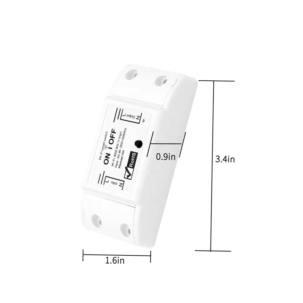 Amazon Echo Tuya Smartlife App Diy Smart Light Switch Universal Breaker Timer Wifi Smart Switch for Smart Home Remote Control