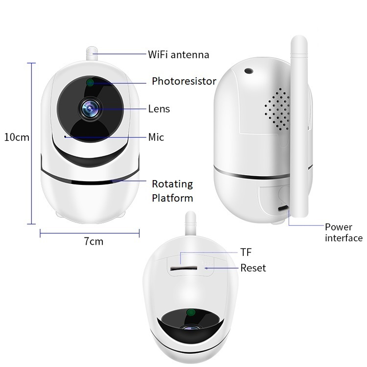 Good Quality Night Vision Wireless 1080P IP Camera Home Security Motion Detection Indoor Mini Wifi CCTV Camera