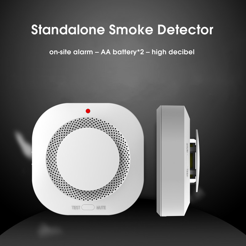 Factory Direct Cheap Home Security Alarm System Addressable  Remote Control Wireless Smart Smoke Detector With Battery