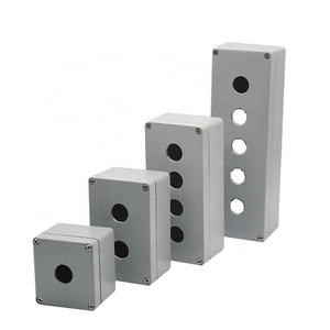 1 2 3 4 Holes Push Button Switches Push Button Switches Stainless Steel IP65 Waterproof Aluminum Case Junction Box