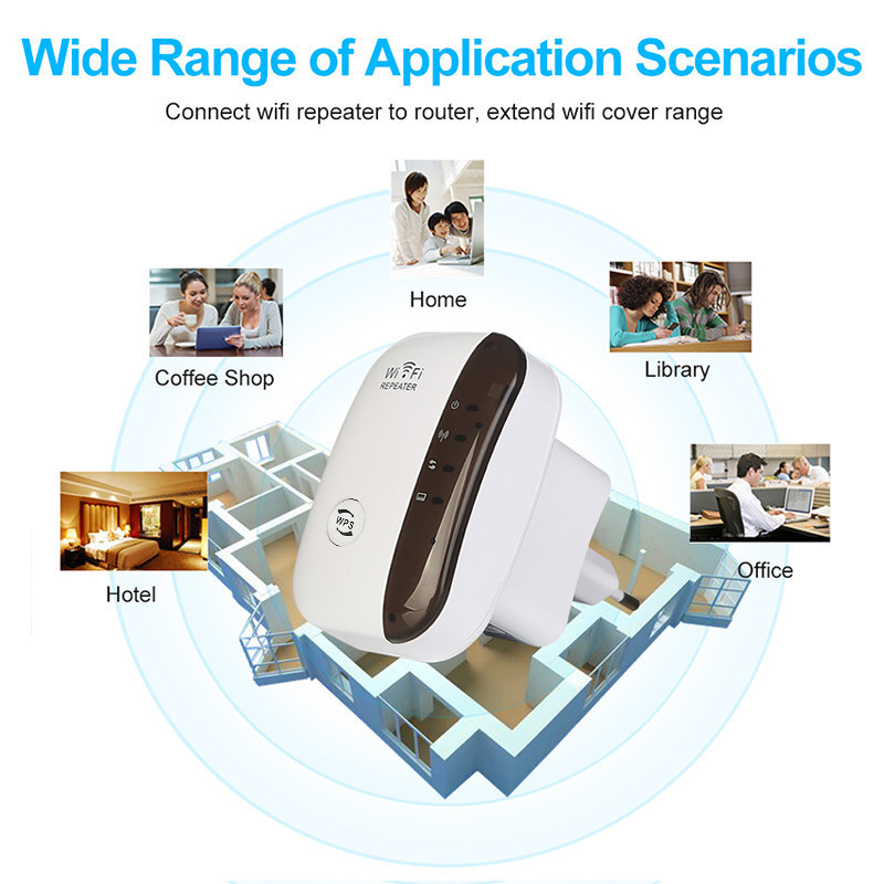 Mini 300M Wifi Range Extender 5G Repeater Mbps 4G Gsm Signal Booster Repeater Antenna Internet Long Range Tuya Wifi Indoor