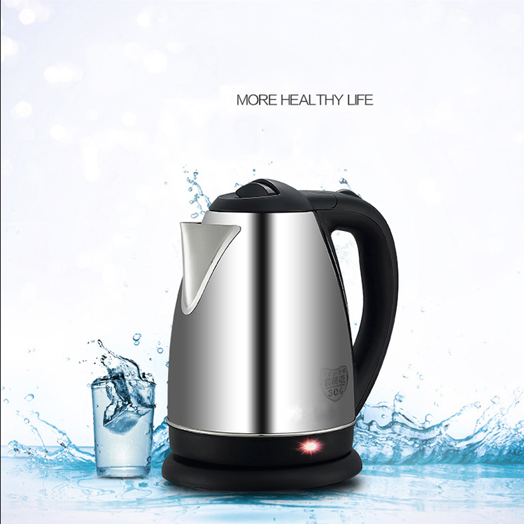 1.8 Liter Stainless Steel Electric Kettle Coffee Tea Pot Water Warmer with Fast Boil Auto Shut-Off Boil Dry Protection