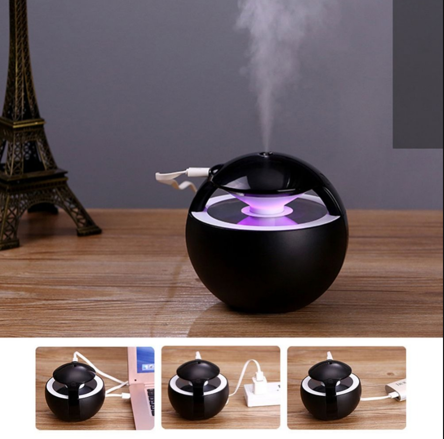 450ml ultrasonic Diffuser LED Lamp Electric Mist Maker air cleaner smart humidifier