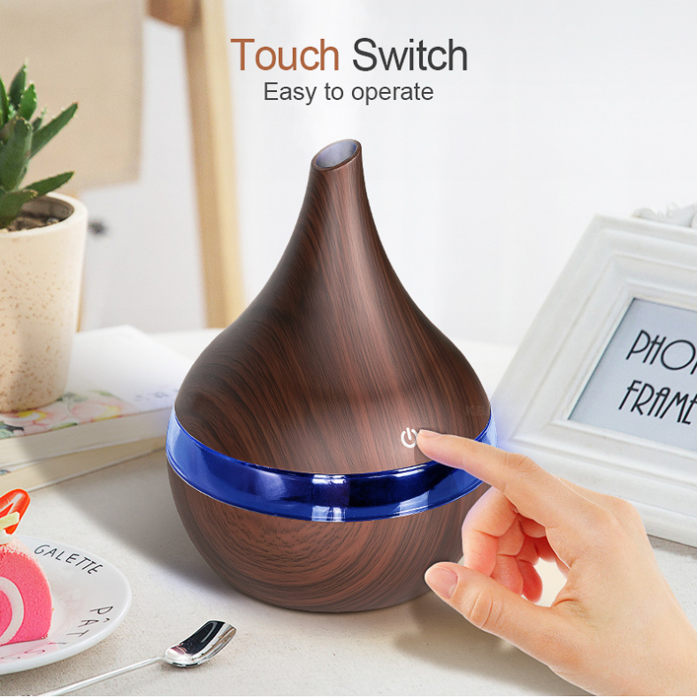 OEM Top Sale 300ml Wood Grain Mini USB Diffuser Home Spa Wood air Humidifier