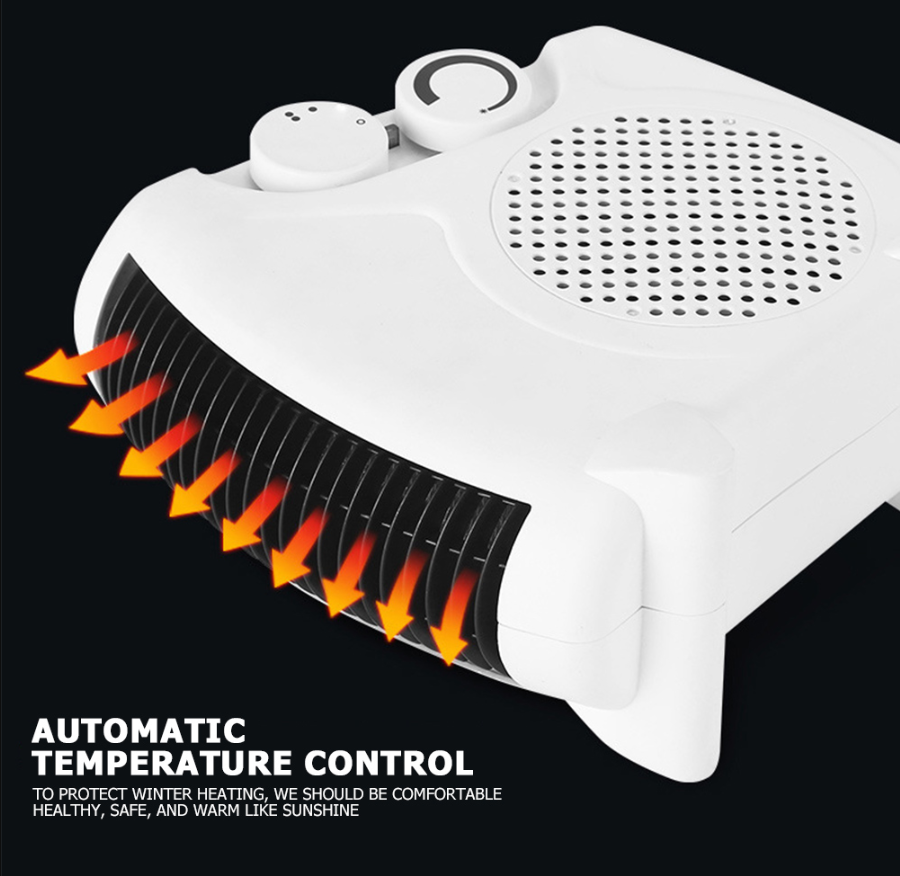 NEW Mini Bathroom Warm Air Blower Fan Home Heater Adjustable Thermostat Portable Electric Heater