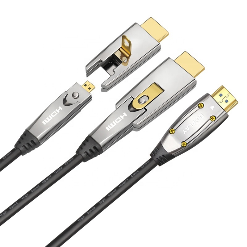 6M 10M 30M 50M 100M 200M 4k home 18G HDMI AOC optical fiber cable factory in dongguan