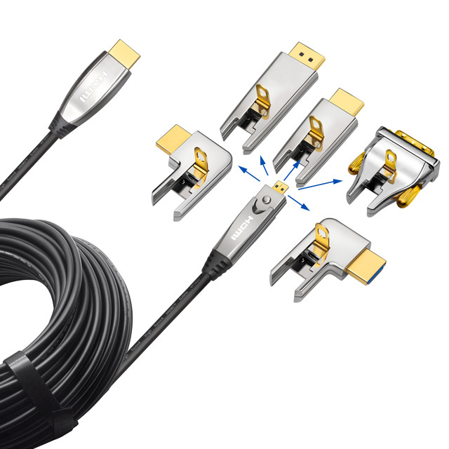 6M 10M 30M 50M 100M 200M 4k home 18G HDMI AOC optical fiber cable factory in dongguan