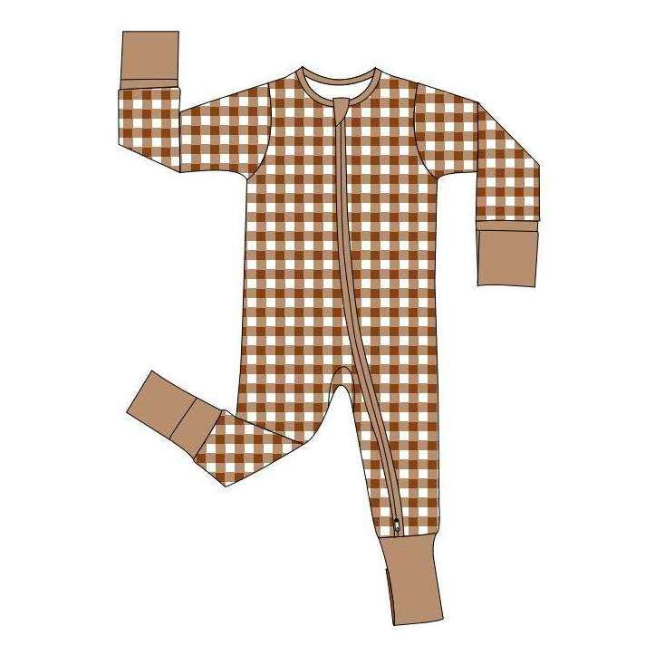 Bamboo Custom Print Baby Double Zipper Pajamas Sleepers Children Toddler Sleepwear Fold Cover Rompers