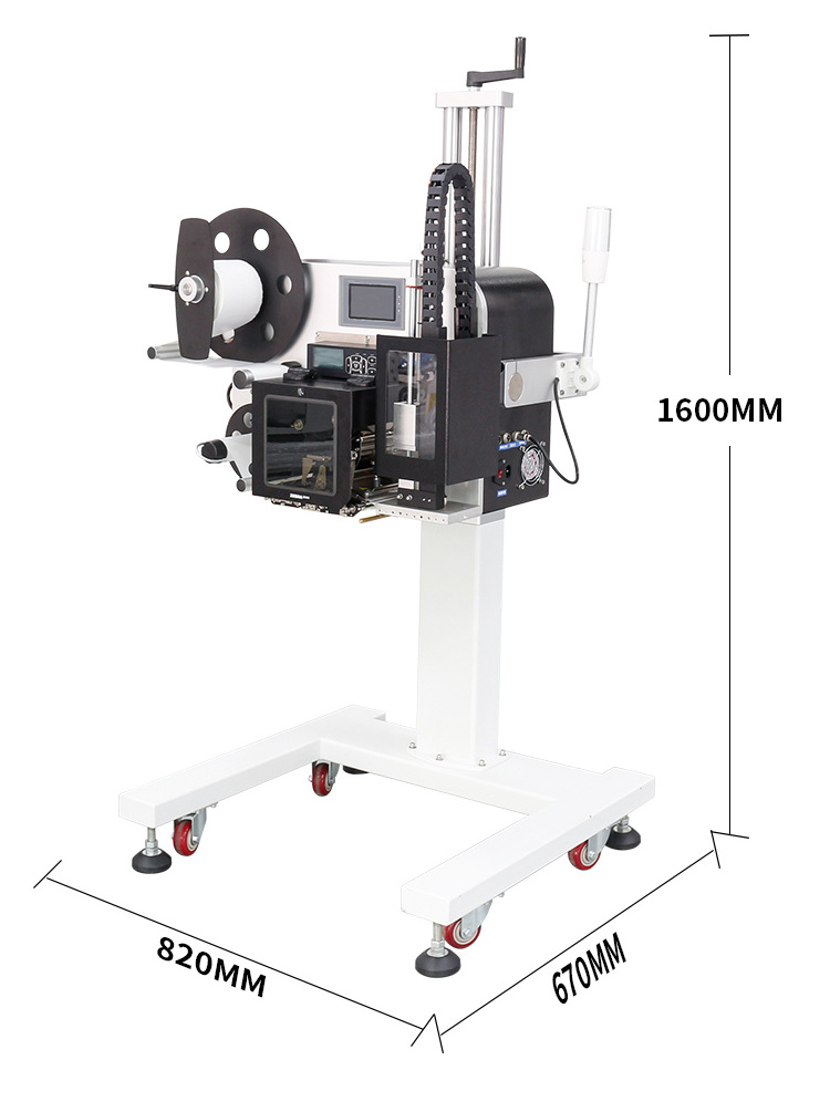 Poshysmart Automatic Printing Labeling Machine Sticker Etiquetadora Horizontal Way Labels Applicator