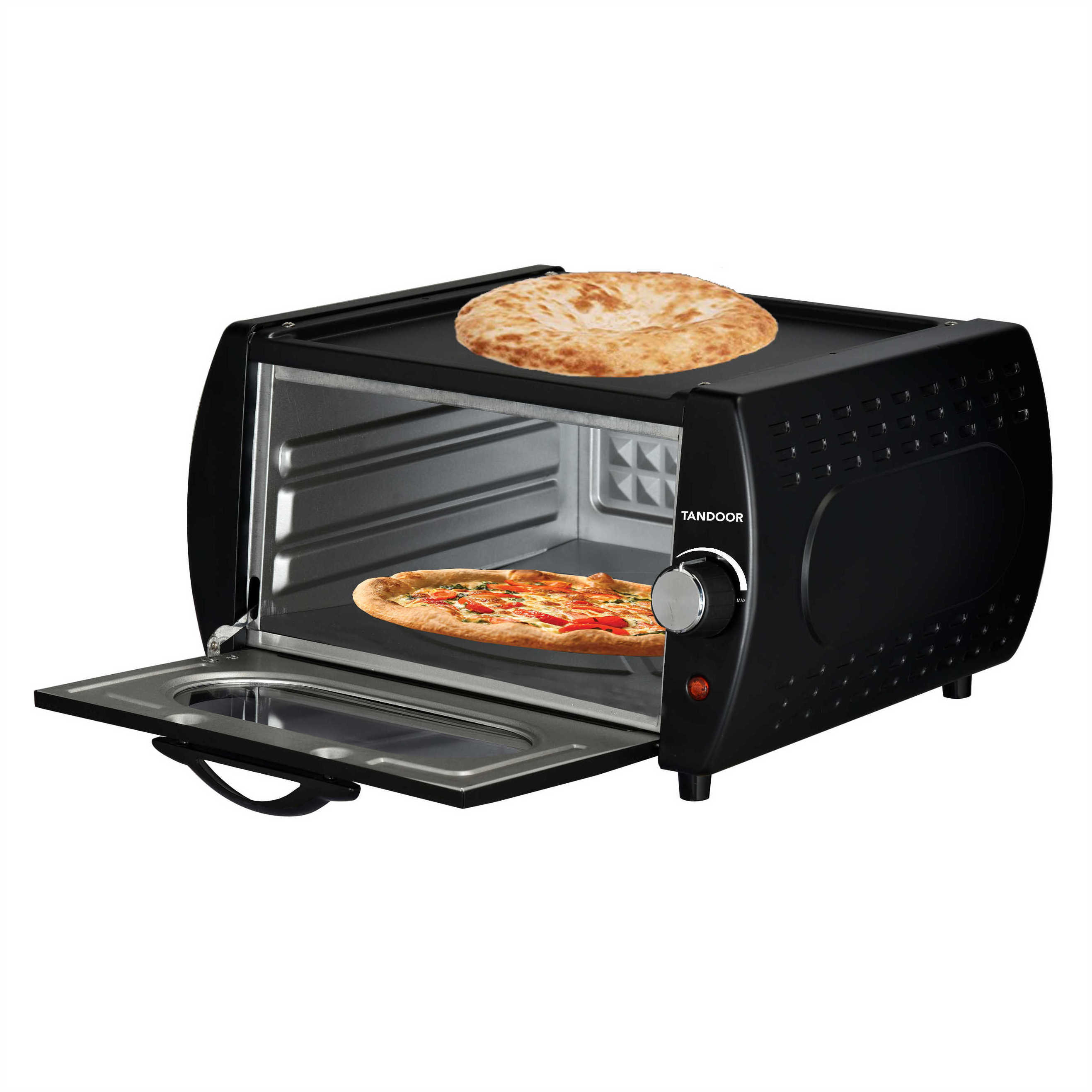 Mini Tandoor Naan Oven Electric Tandoor Oven for Chapati  Roti Pizza Oven Tandoori with Hot Top Plate for Home and Takeaways