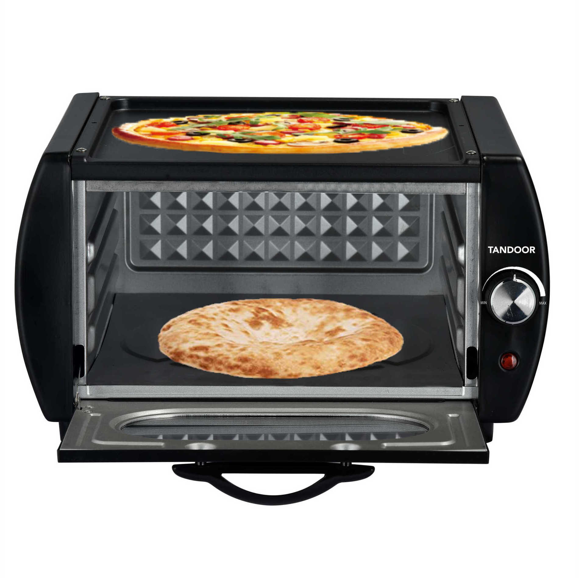 Mini Tandoor Naan Oven Electric Tandoor Oven for Chapati  Roti Pizza Oven Tandoori with Hot Top Plate for Home and Takeaways