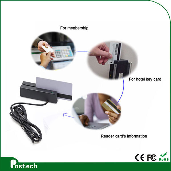 GPS tracking system magnetic card reader for stripe card for driver identification