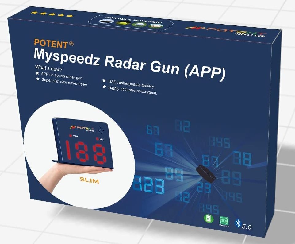 Potent Speed  Radar Gun measure the shots' speed instantly and accurately for hockey golf,baseba