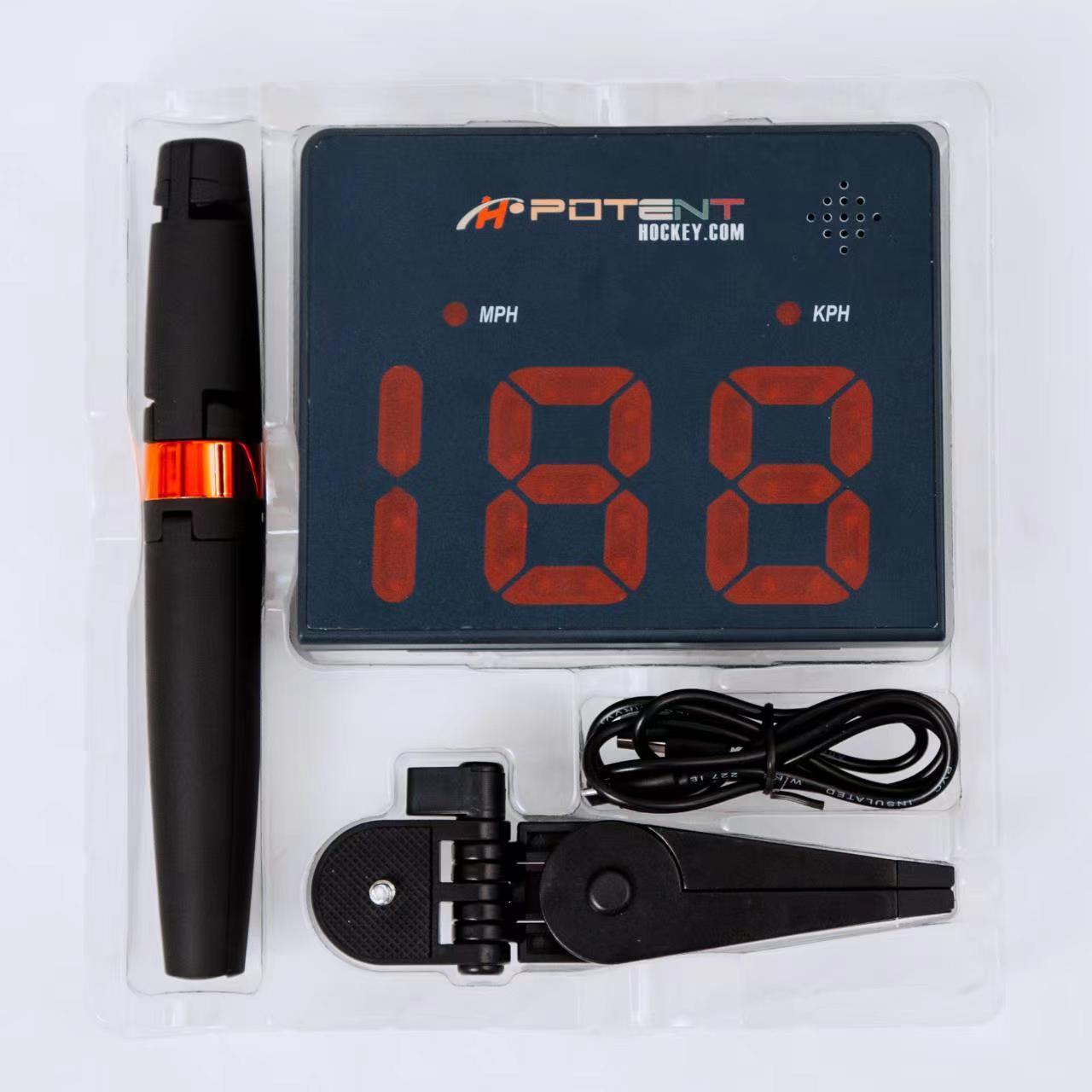 Potent Speed  Radar Gun measure the shots' speed instantly and accurately for hockey golf,baseba