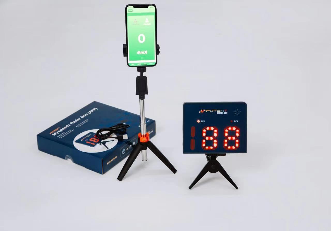 Potent Speed  Radar Gun measure the shots' speed instantly and accurately for hockey golf,baseba