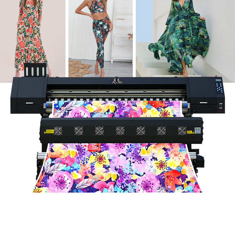 PO-TRY Competitive Price Intelligent Textile Digital Inkjet Printer 1.9m Large Format Sublimation Printer