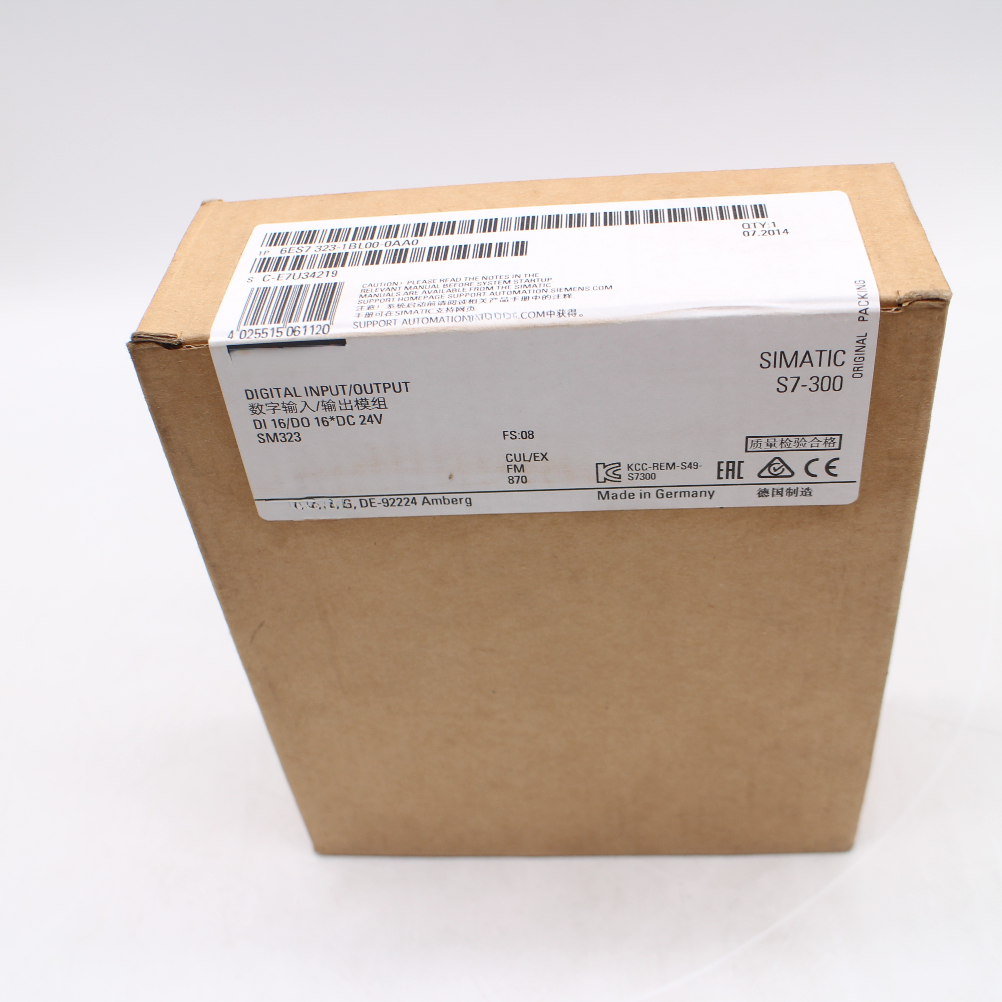 S7 300 Price SIMATIC S7-300 16 DI 16 DO 24V DC Digital Input/Output module SM323 6ES7323-1BL00-0AA0