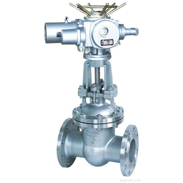 high quality POV Shanghai knife type electric gate valve dn50