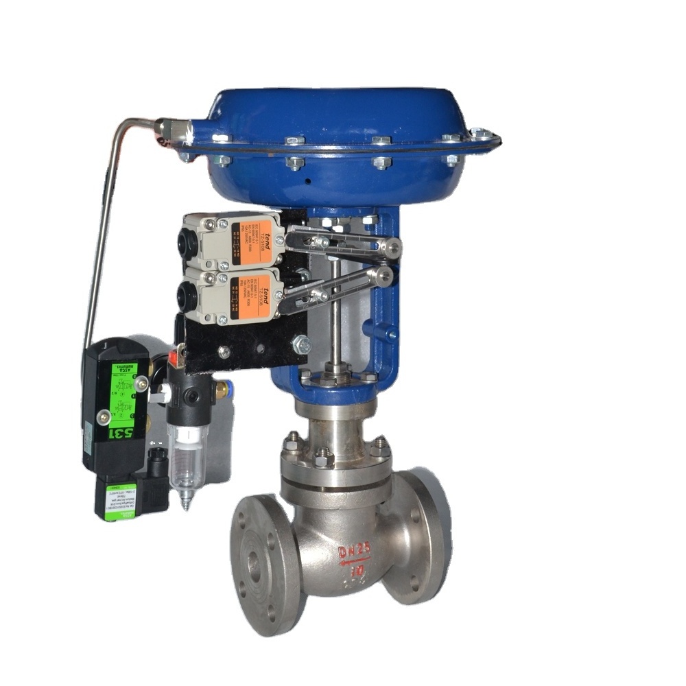 Pneumatic regulating valve water flow control valve